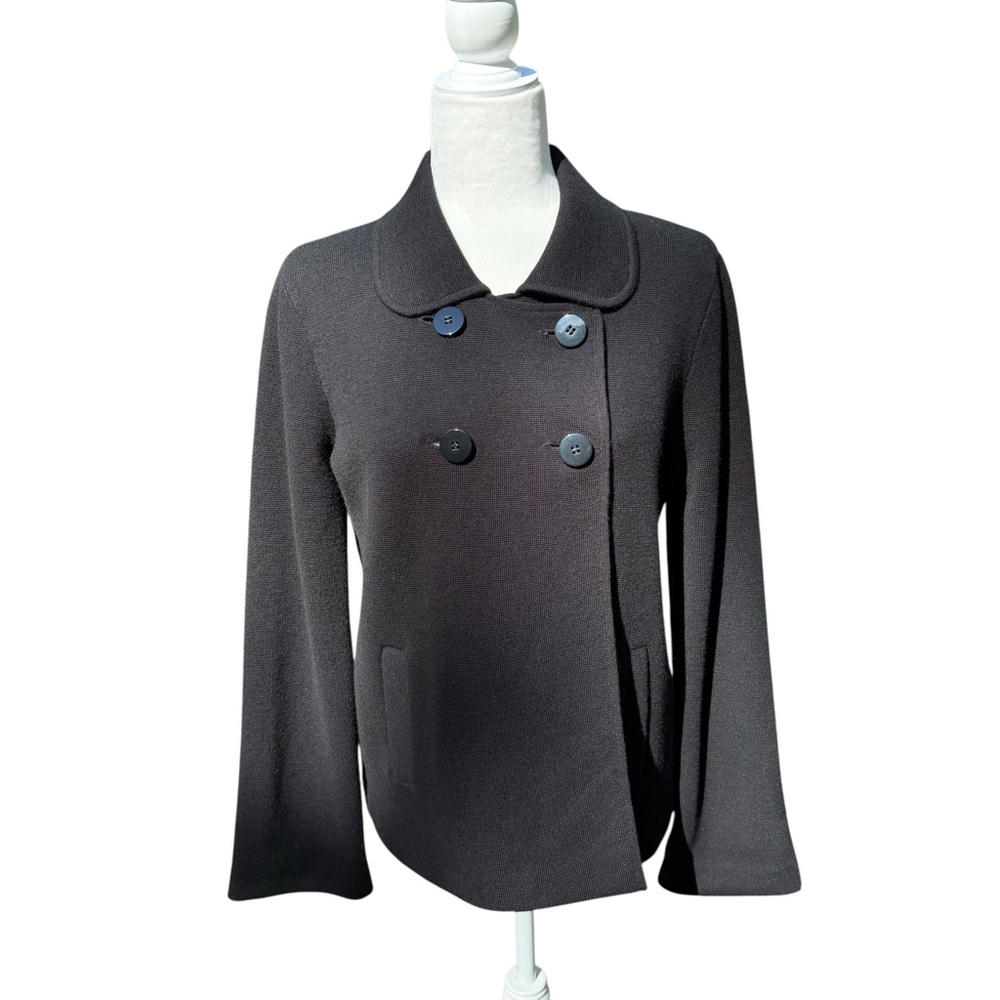 Talbots Chic Black Double-Breasted Fully Lined Me… - image 3